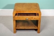 01487 single-Elegant-Art-Deco-Style-Birdeye-Maple-Bedside-Cabinet